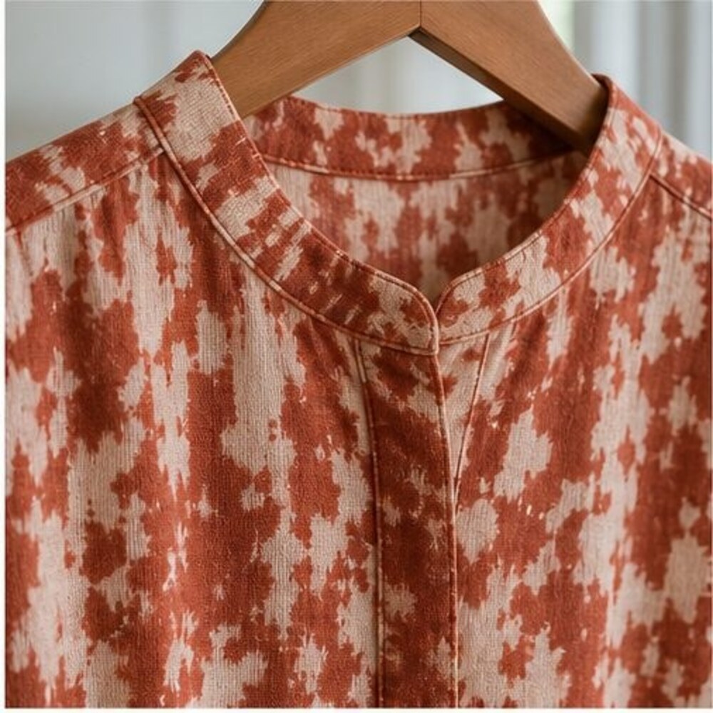 Gray Button Blouse - Picture 4 of 6